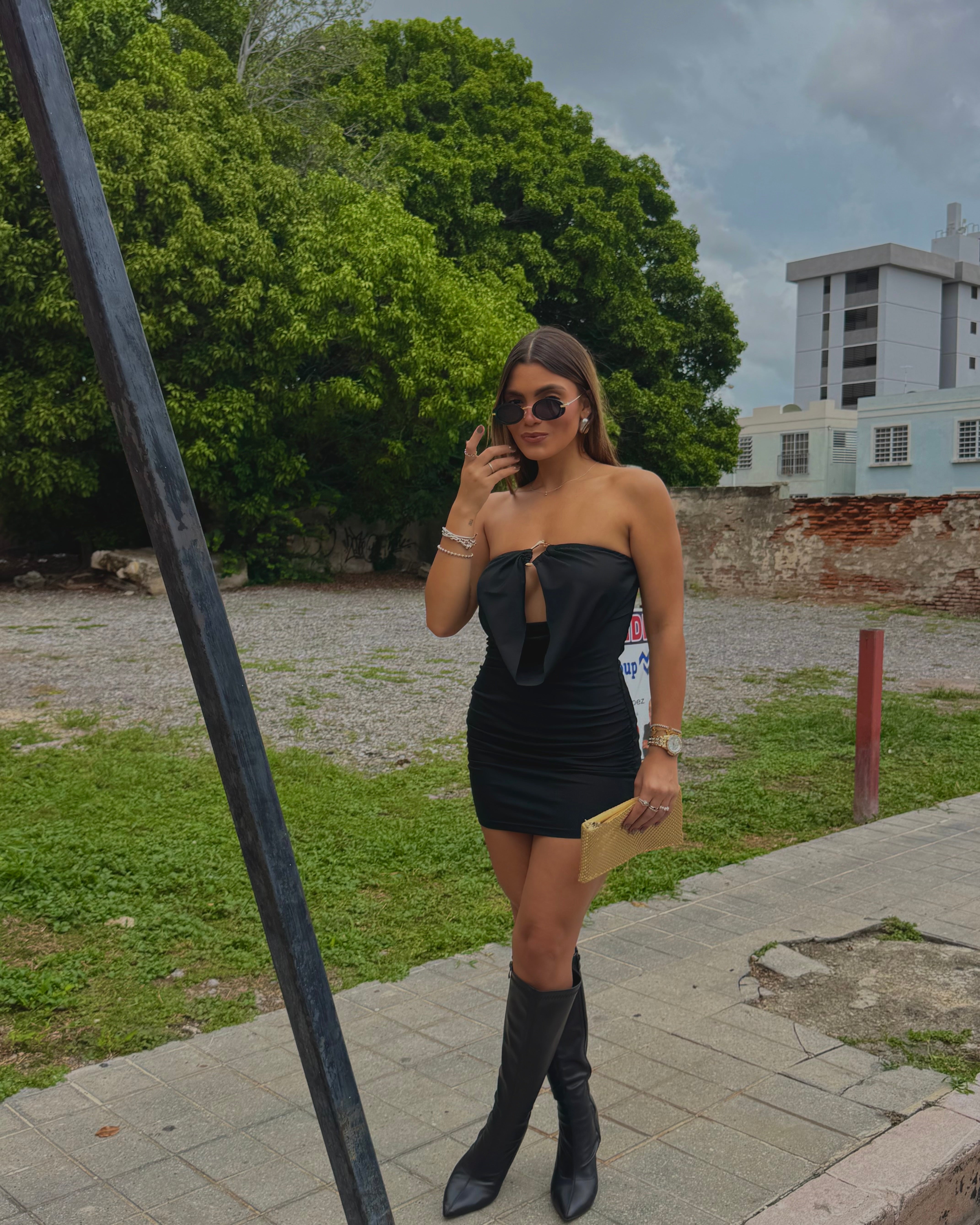 jovannaha strapless tubo dress