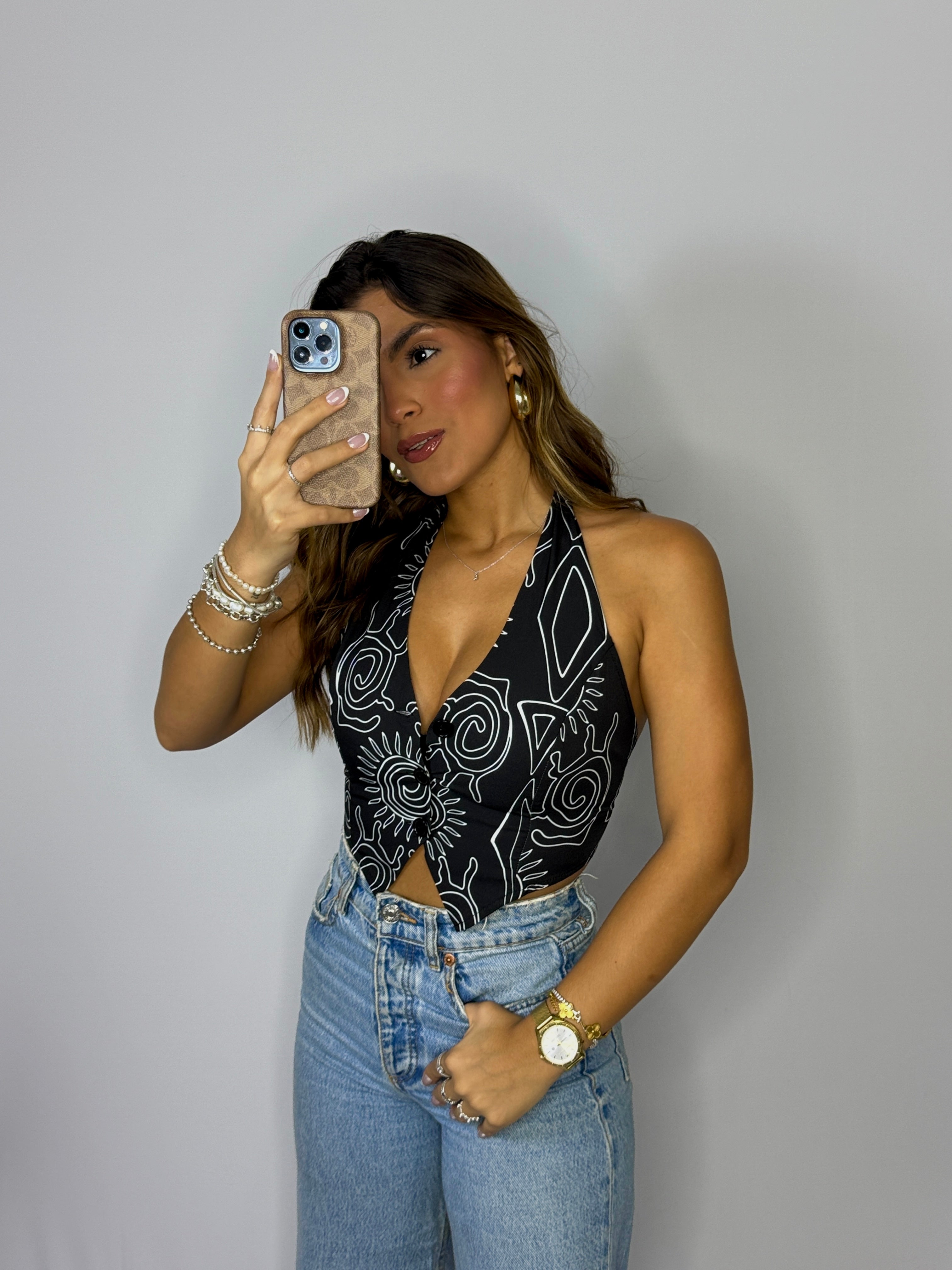 emily solei crop vest