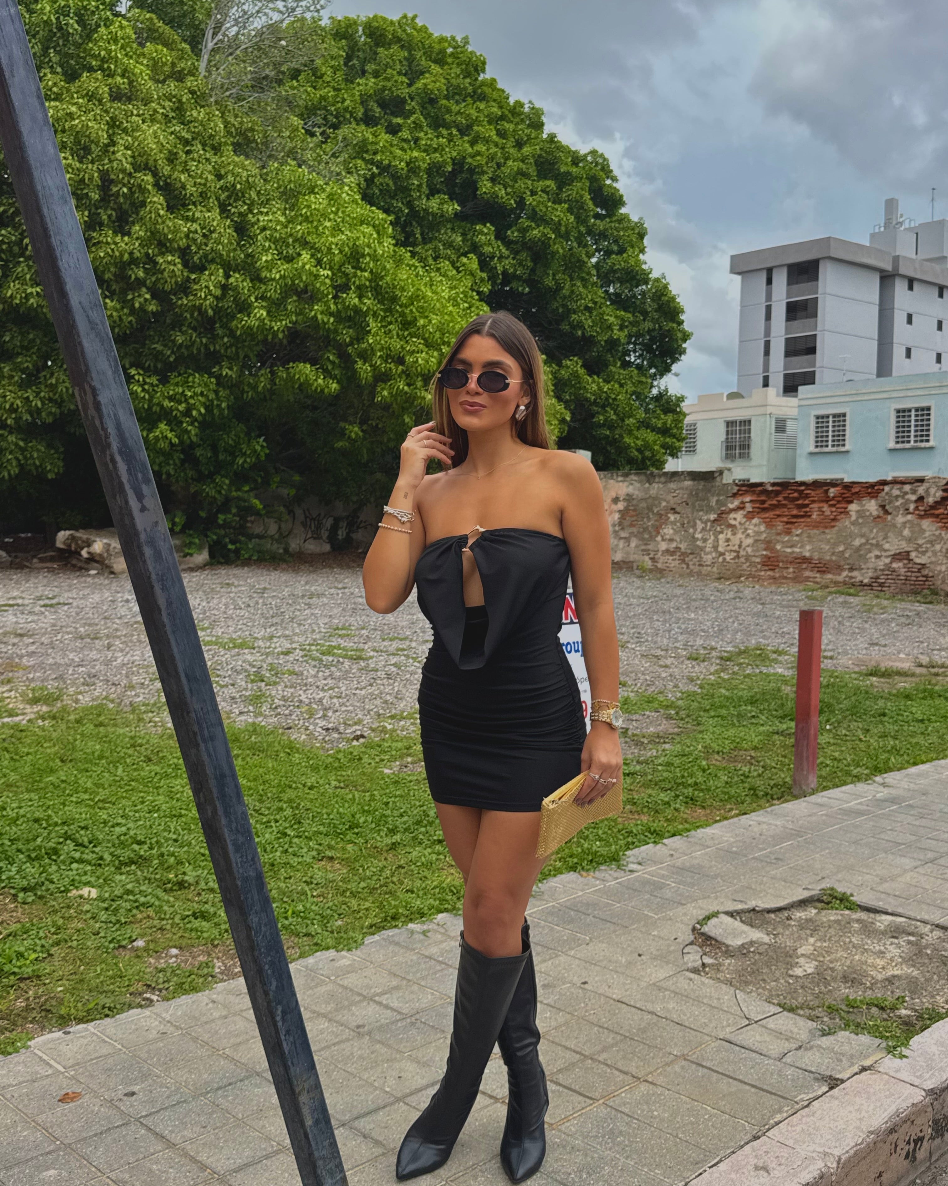 jovannaha strapless tubo dress