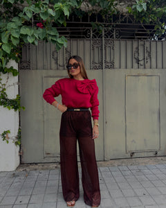 marbella sweater 3D burgundy