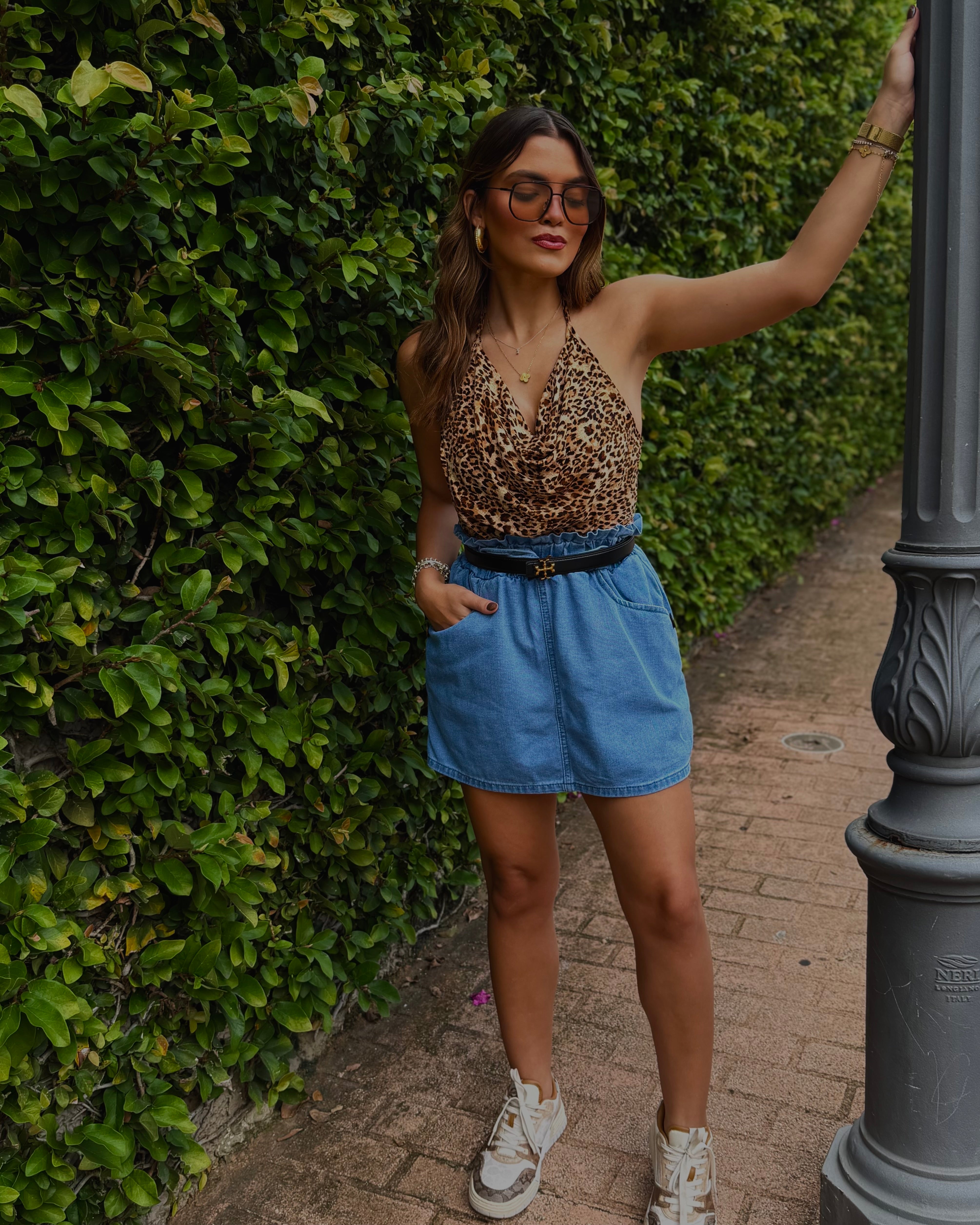 josephine denim skort