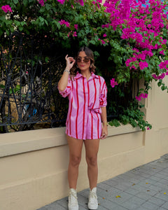 eimy funky button down shirt set