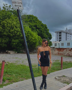jovannaha strapless tubo dress