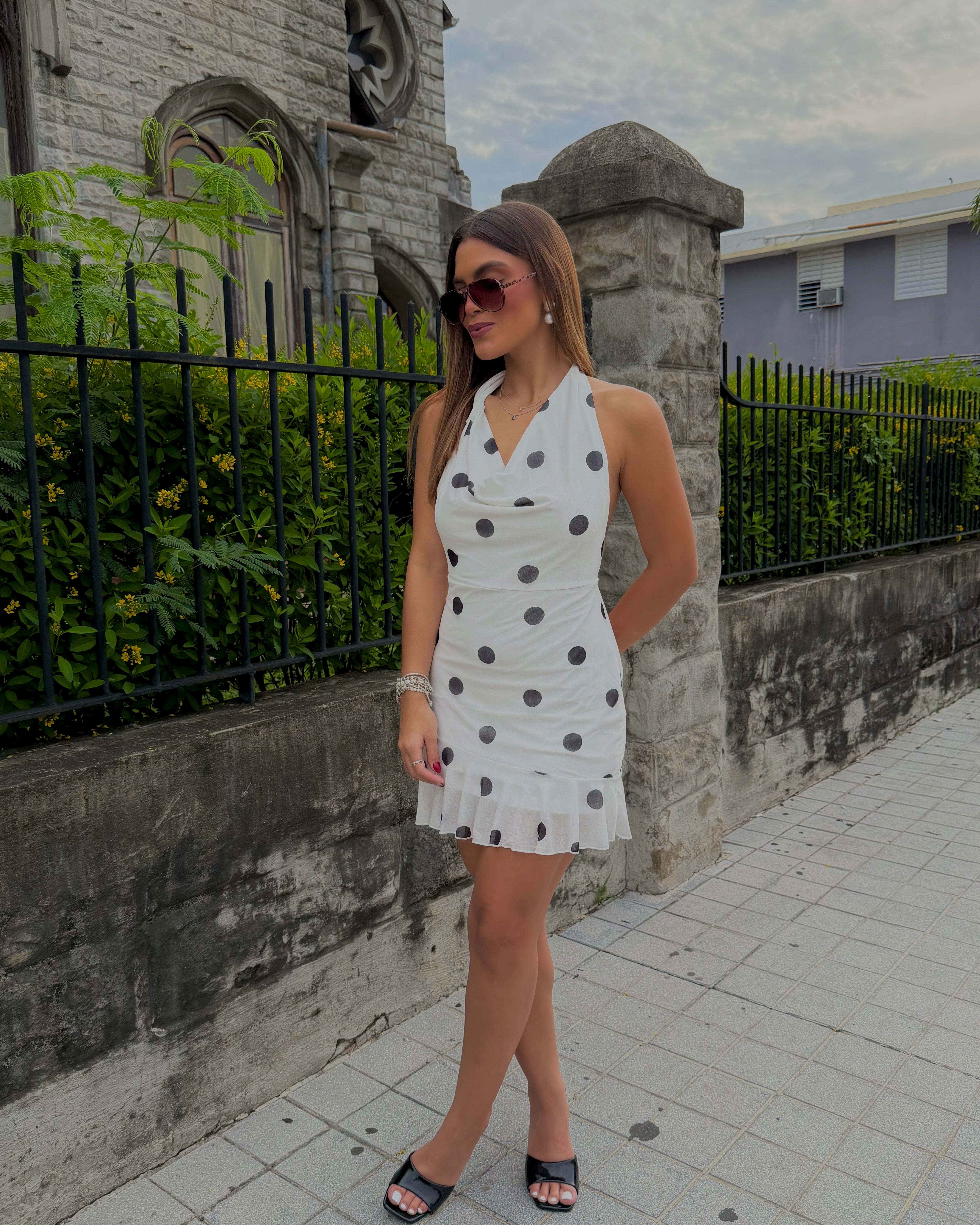dionarah formal polka dots dress