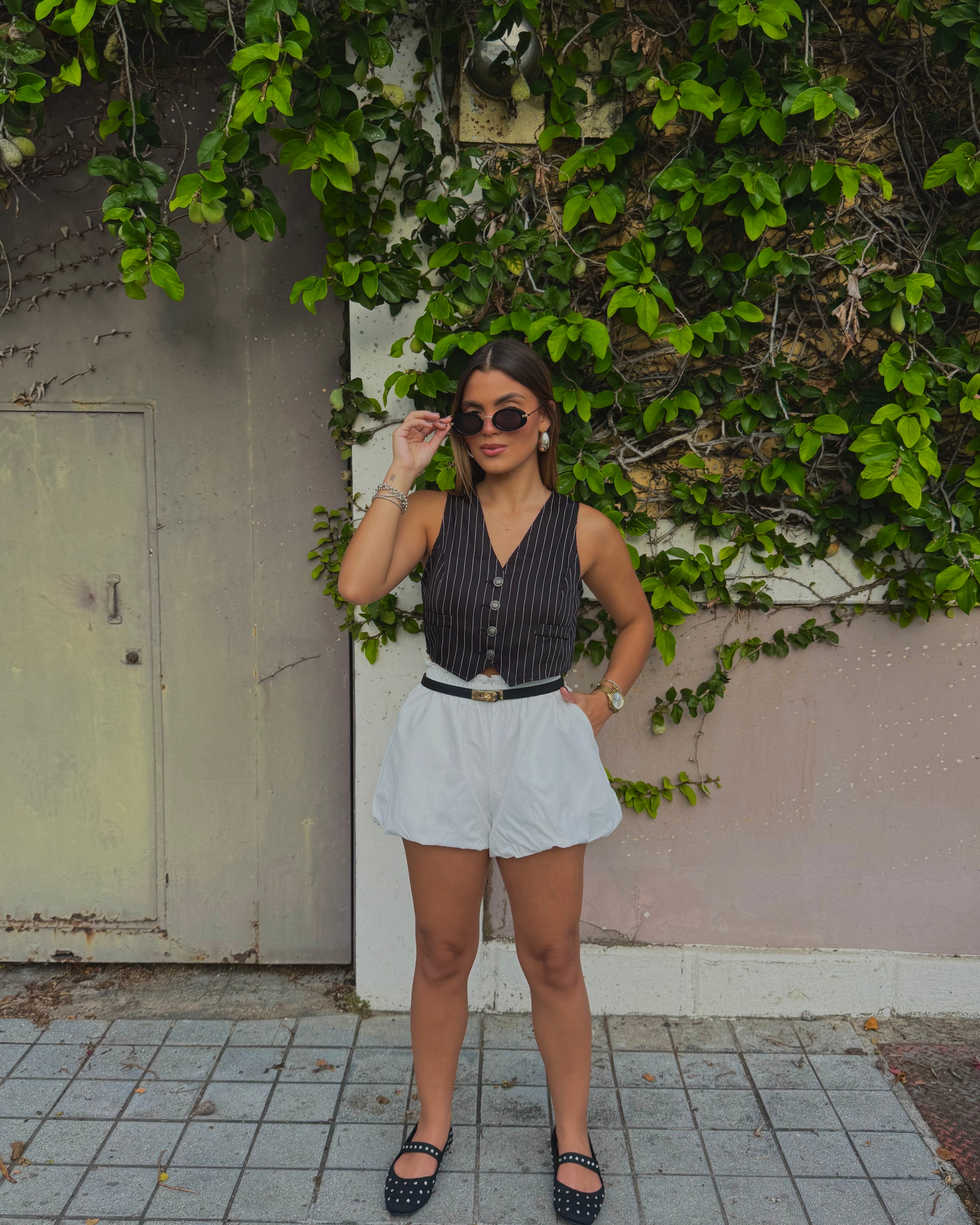 celine crop vest