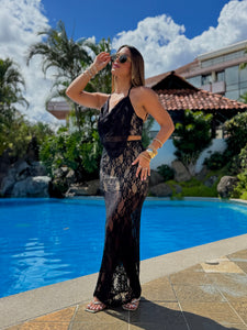 gaela lace midi skirt