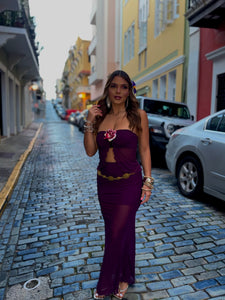 ivonne deep purple glow set