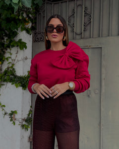 marbella sweater 3D burgundy