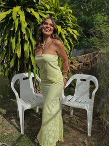 silvie lemon maxi skirt set