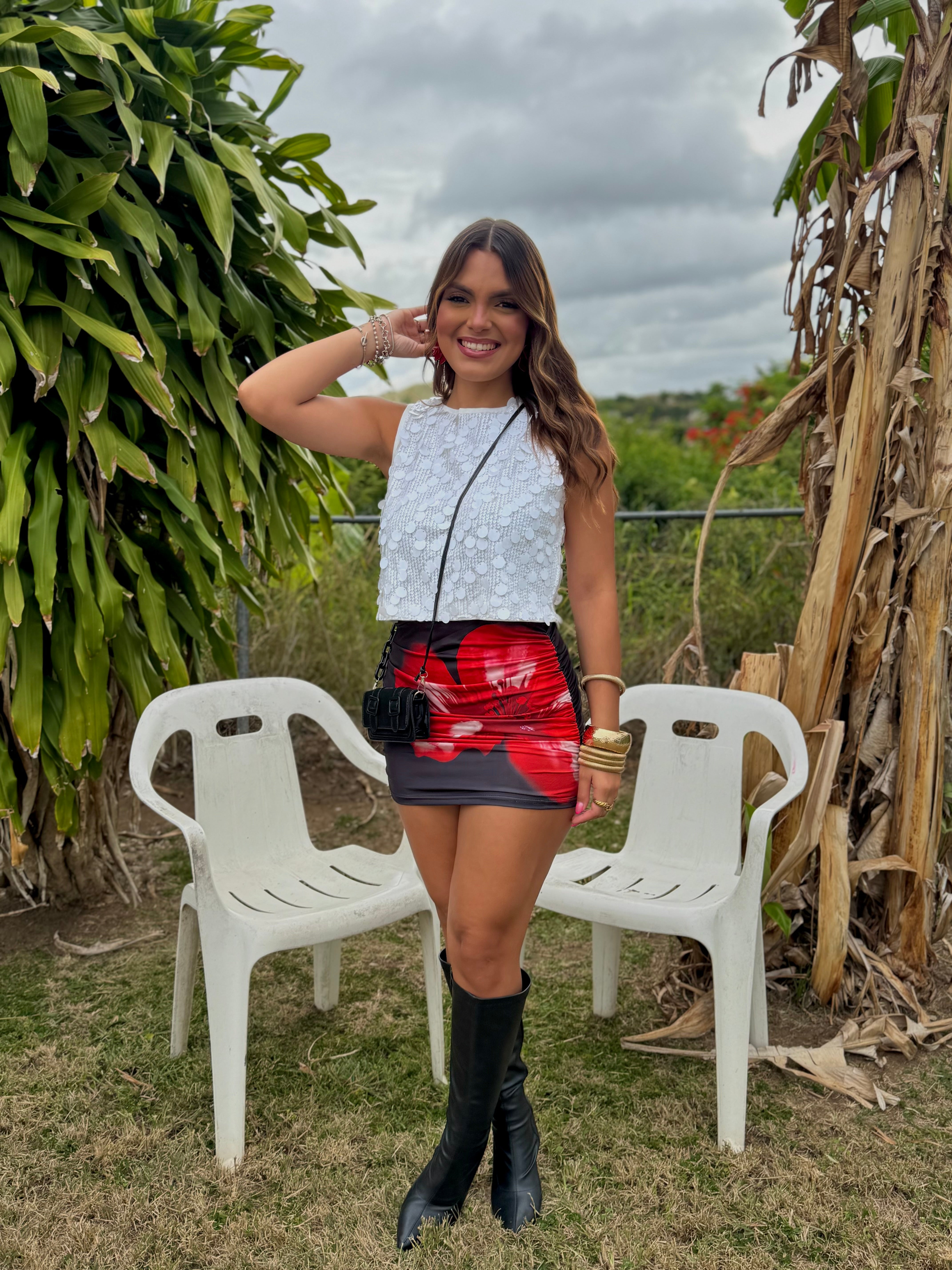 mirella scrunchie skirt