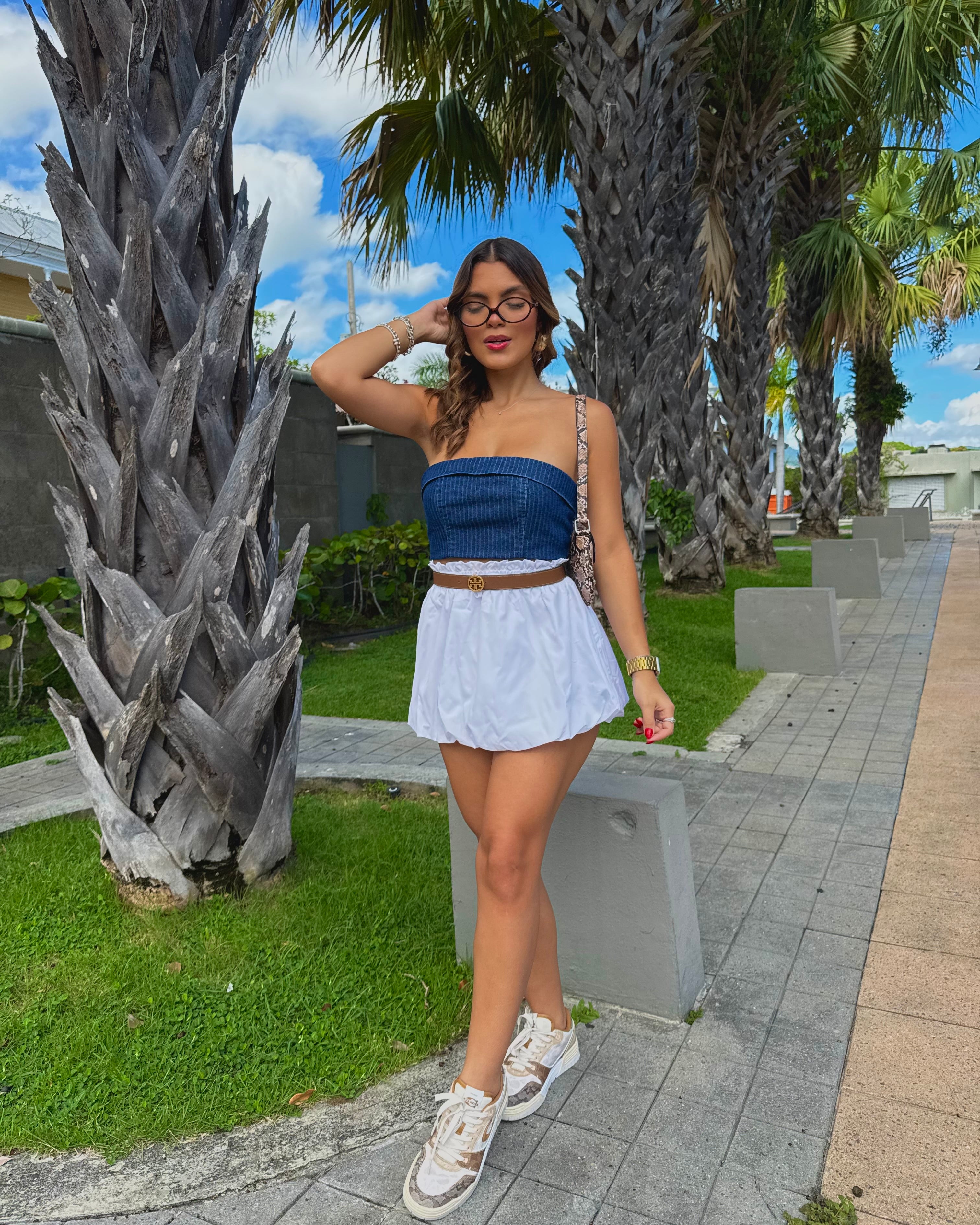 mayrie basic bubble skirt