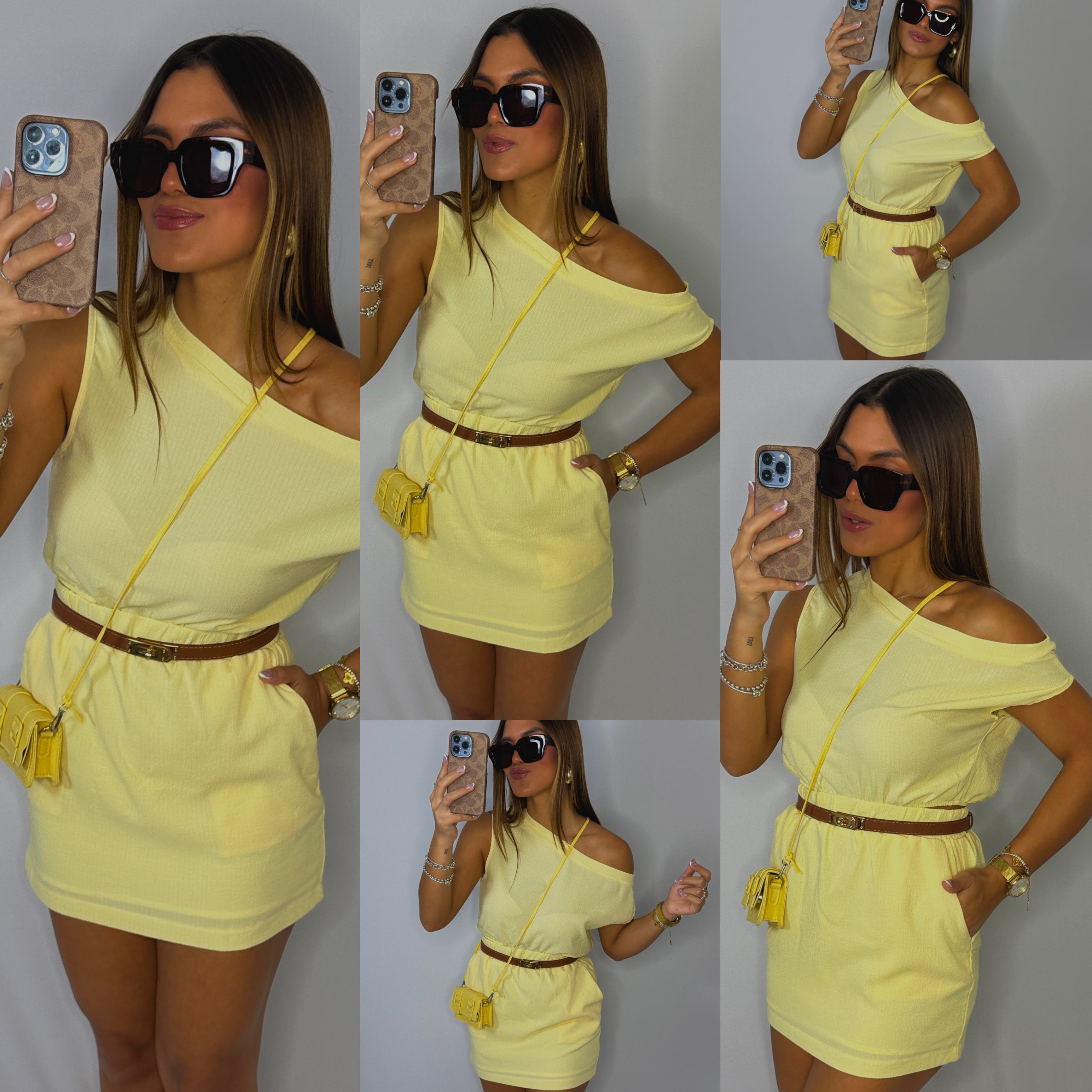 agnessi butter skirt set