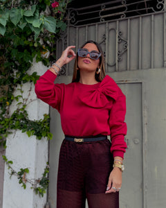 marbella sweater 3D burgundy