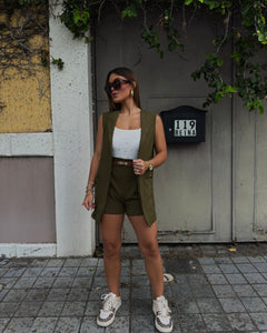dilly oversized vest set