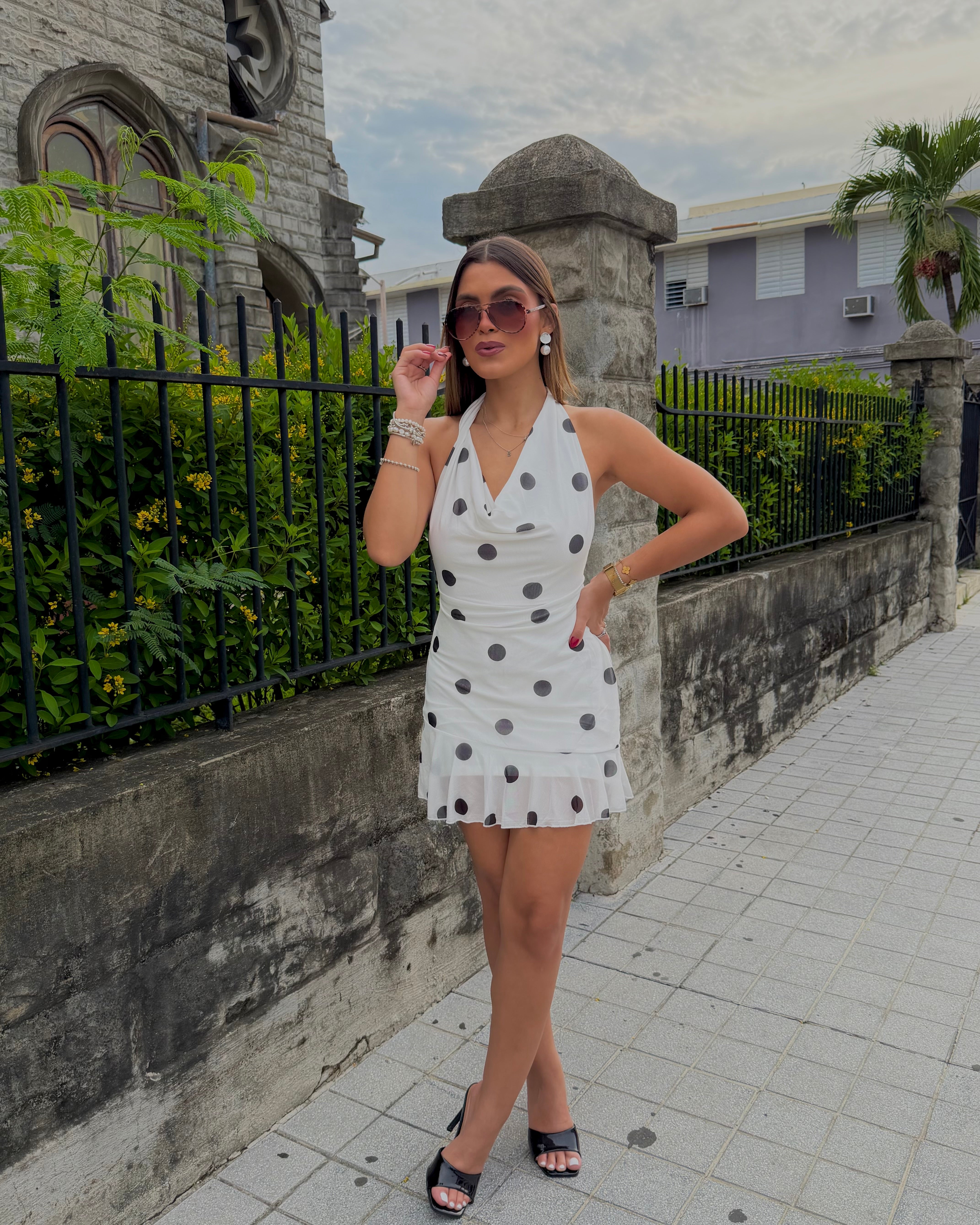 dionarah formal polka dots dress