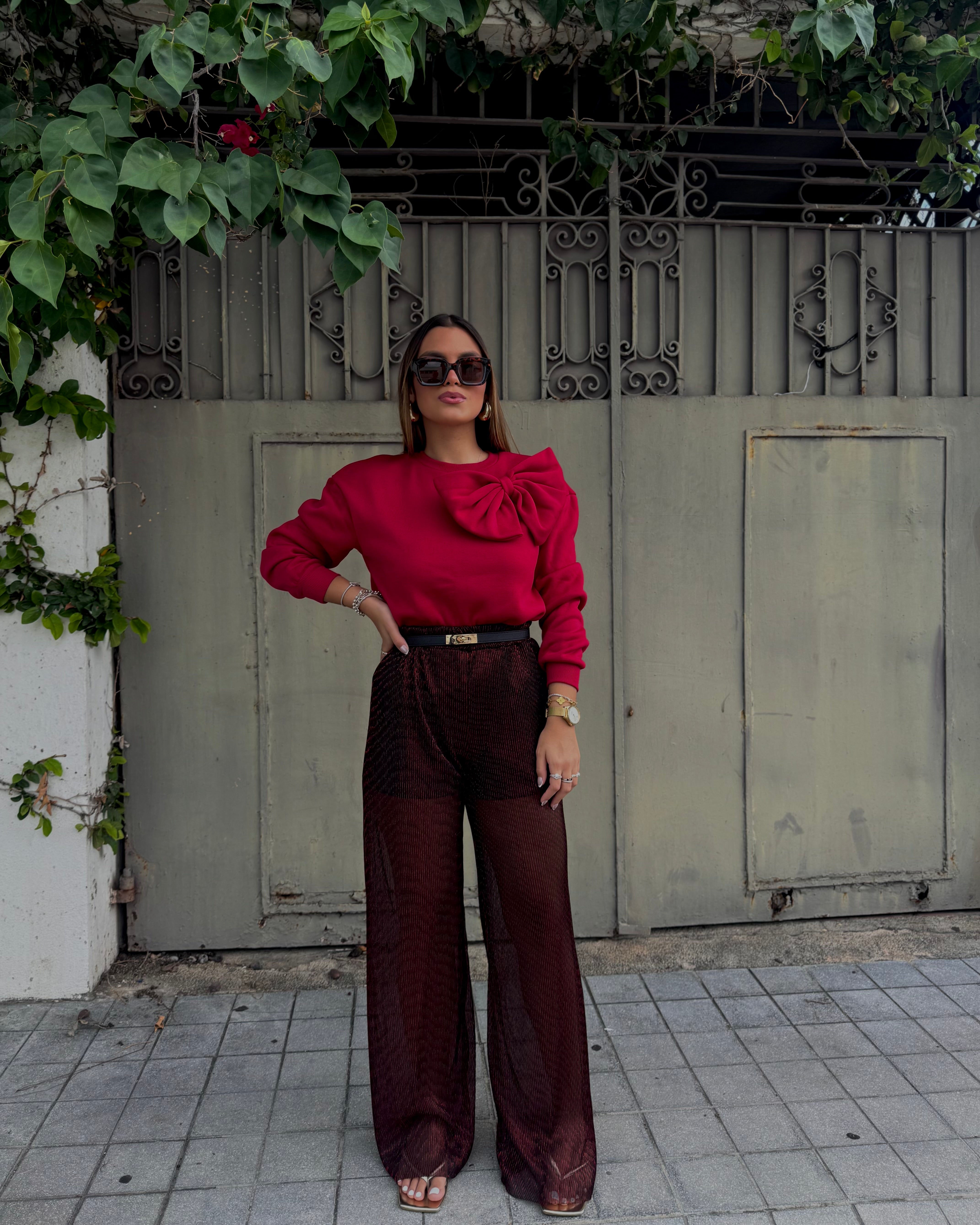 marbella sweater 3D burgundy