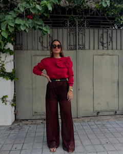marbella sweater 3D burgundy
