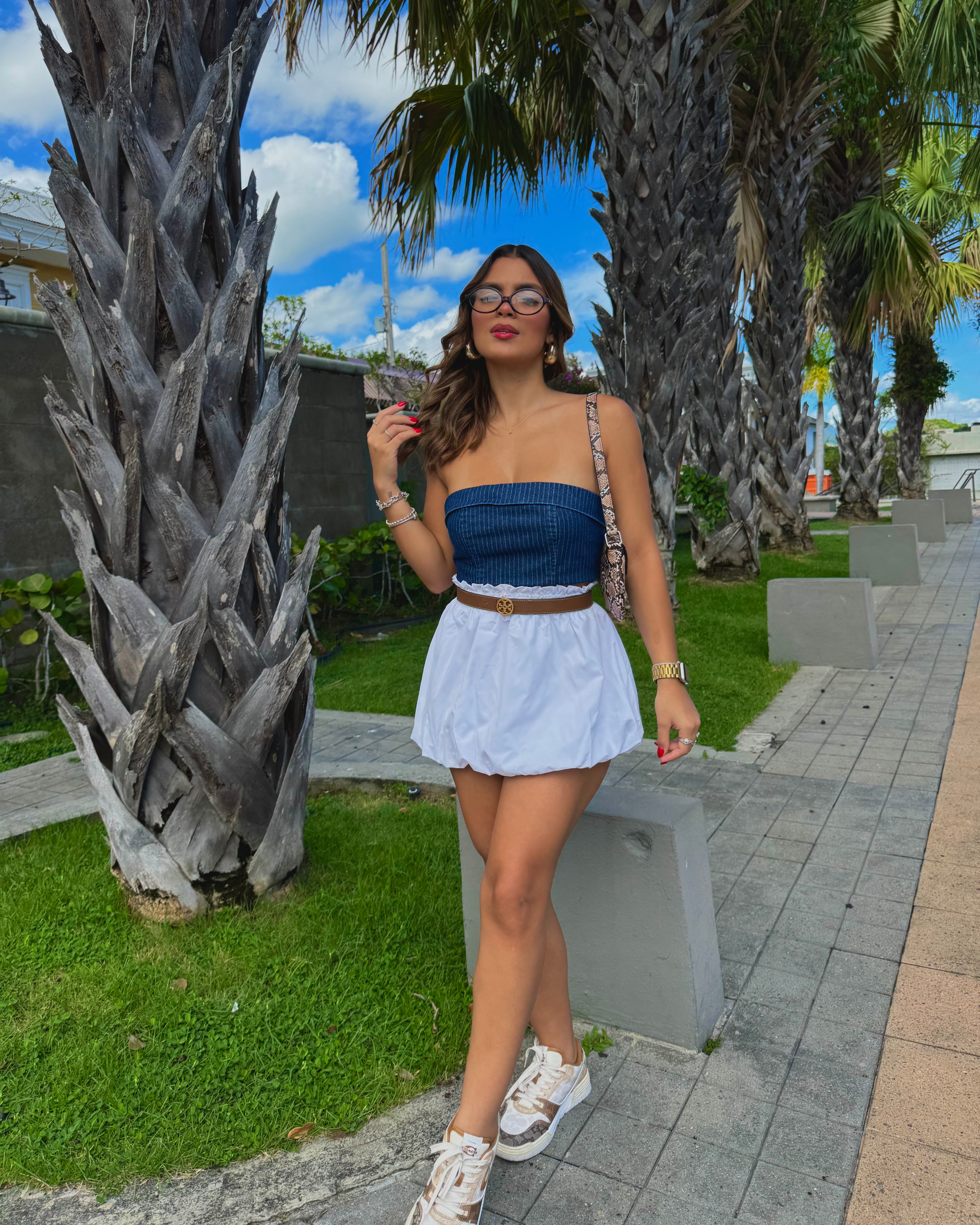 mayrie basic bubble skirt