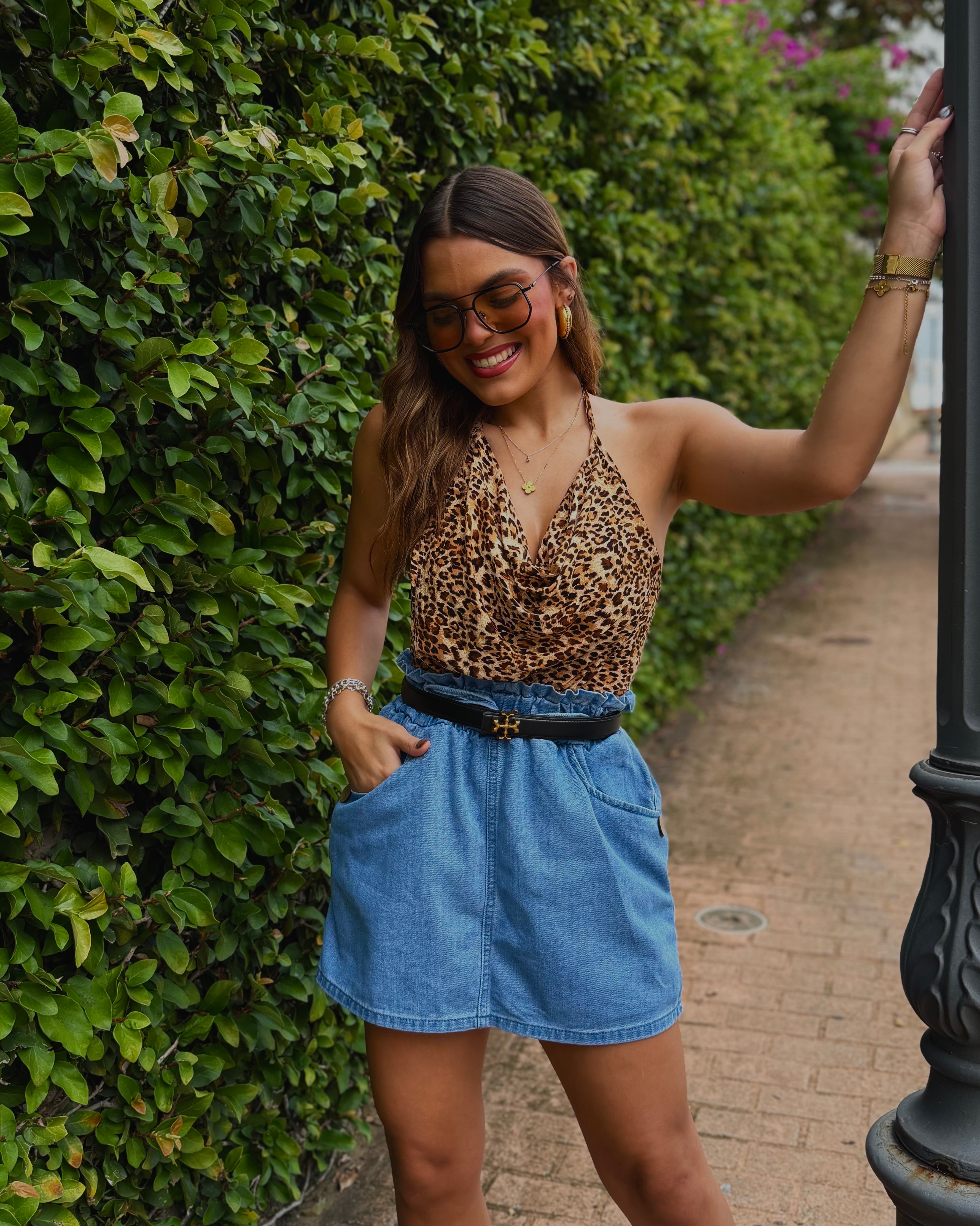 josephine denim skort