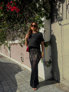 iseila lace midi skirt
