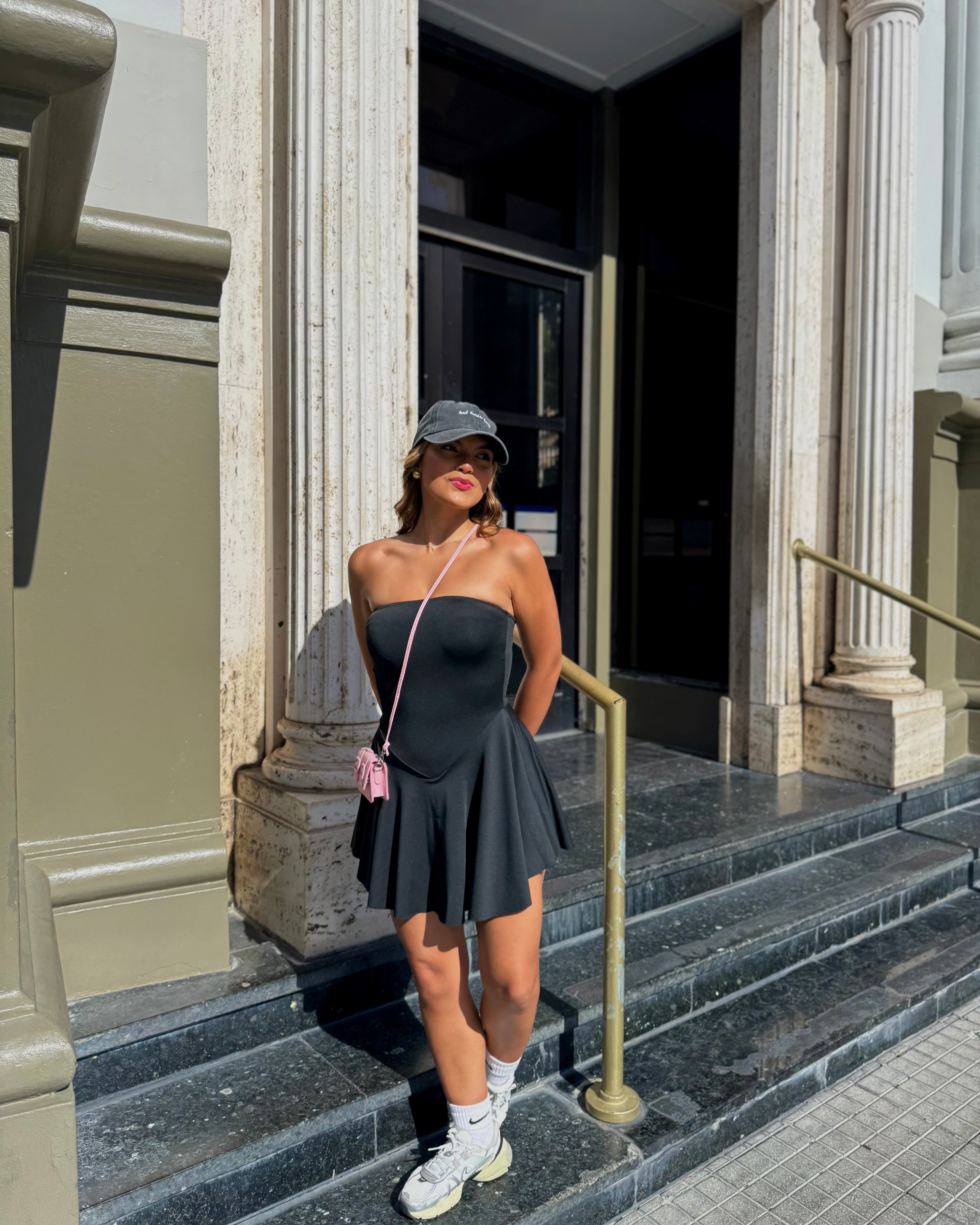 sheyrie strapless basic dress