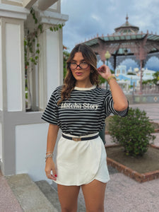 alanny casual beige skort