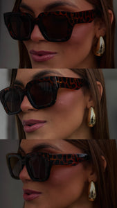 tortoise chuncky sunglasses
