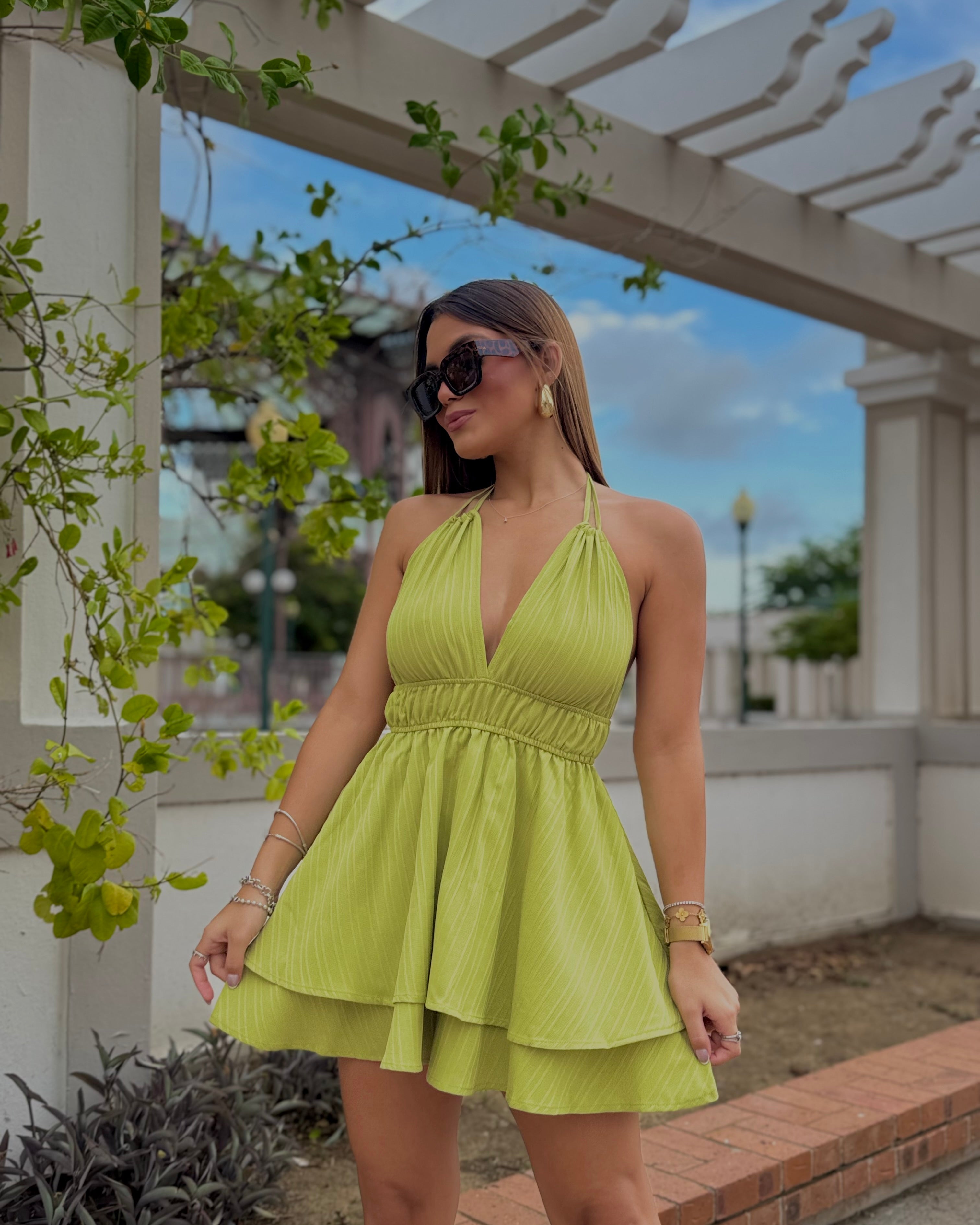 ennie romper olive