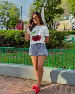 jillian gingham bubble short