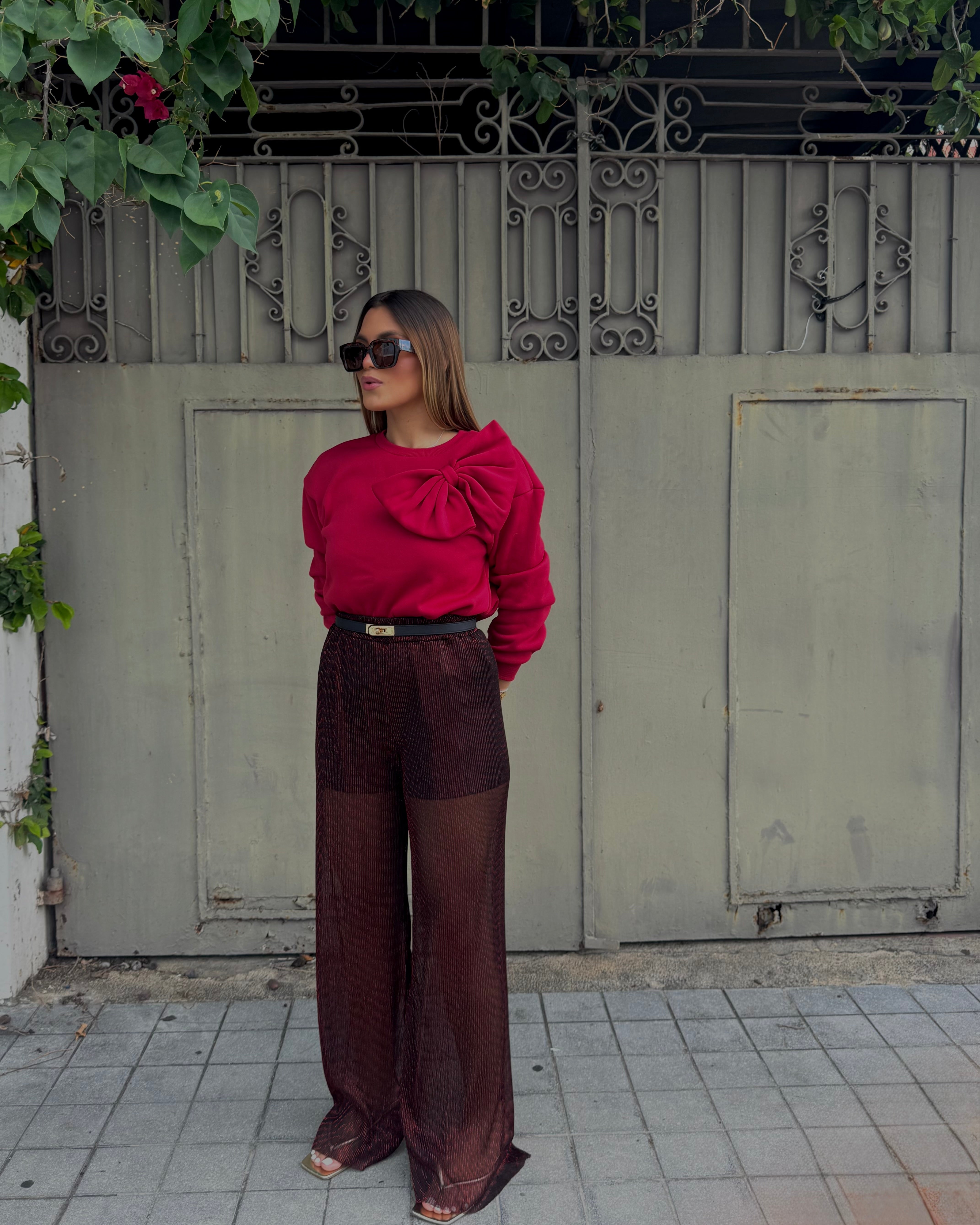 marbella sweater 3D burgundy