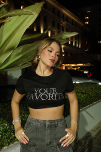 salinna "your favorite" crop shirt