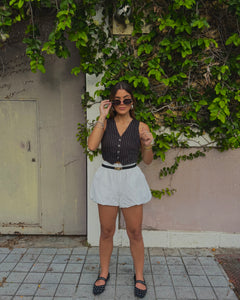 celine crop vest