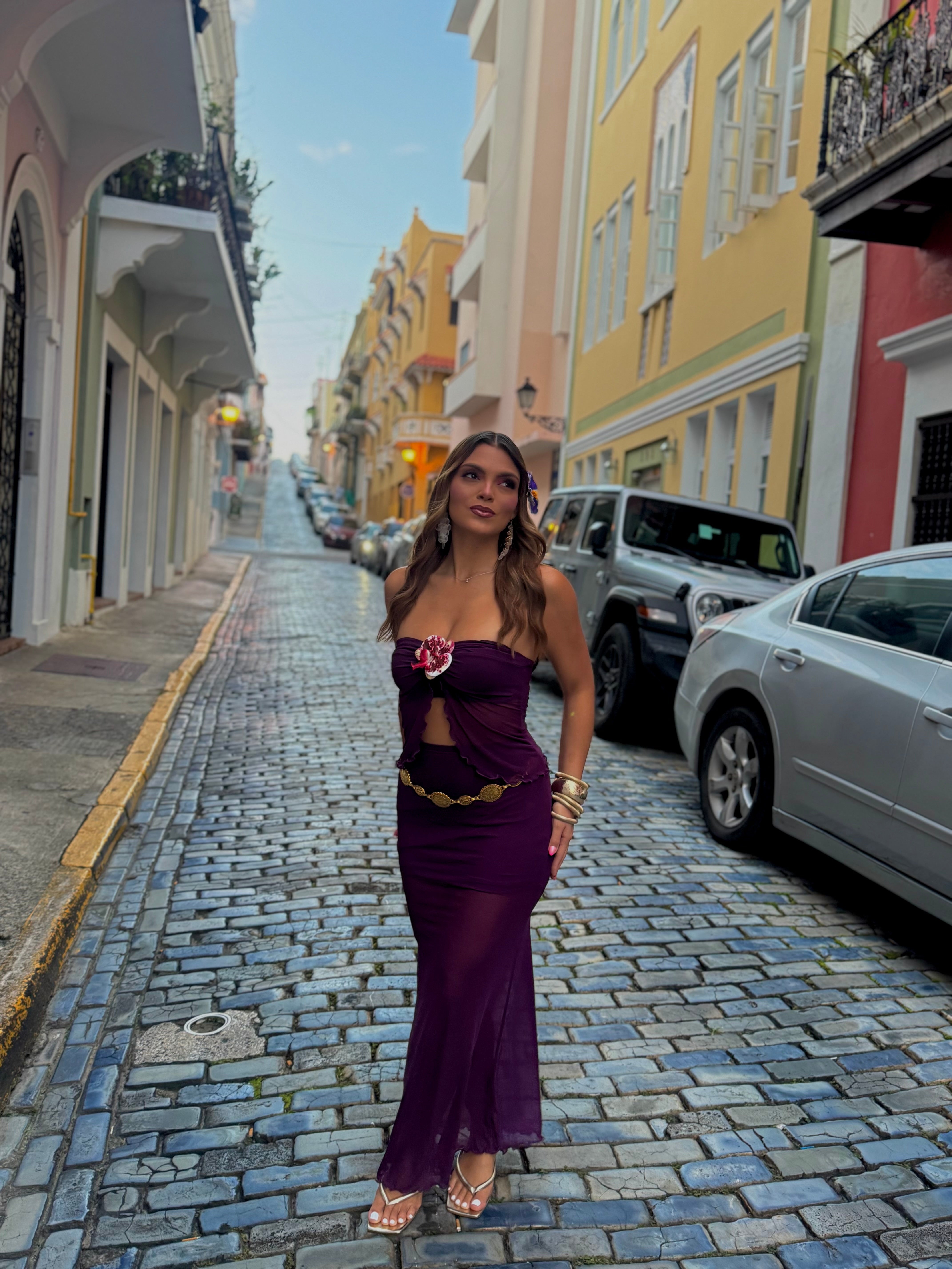 ivonne deep purple glow set
