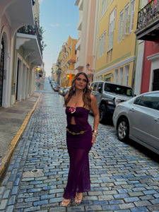 ivonne deep purple glow set
