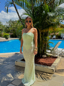 farina lace maxi dress