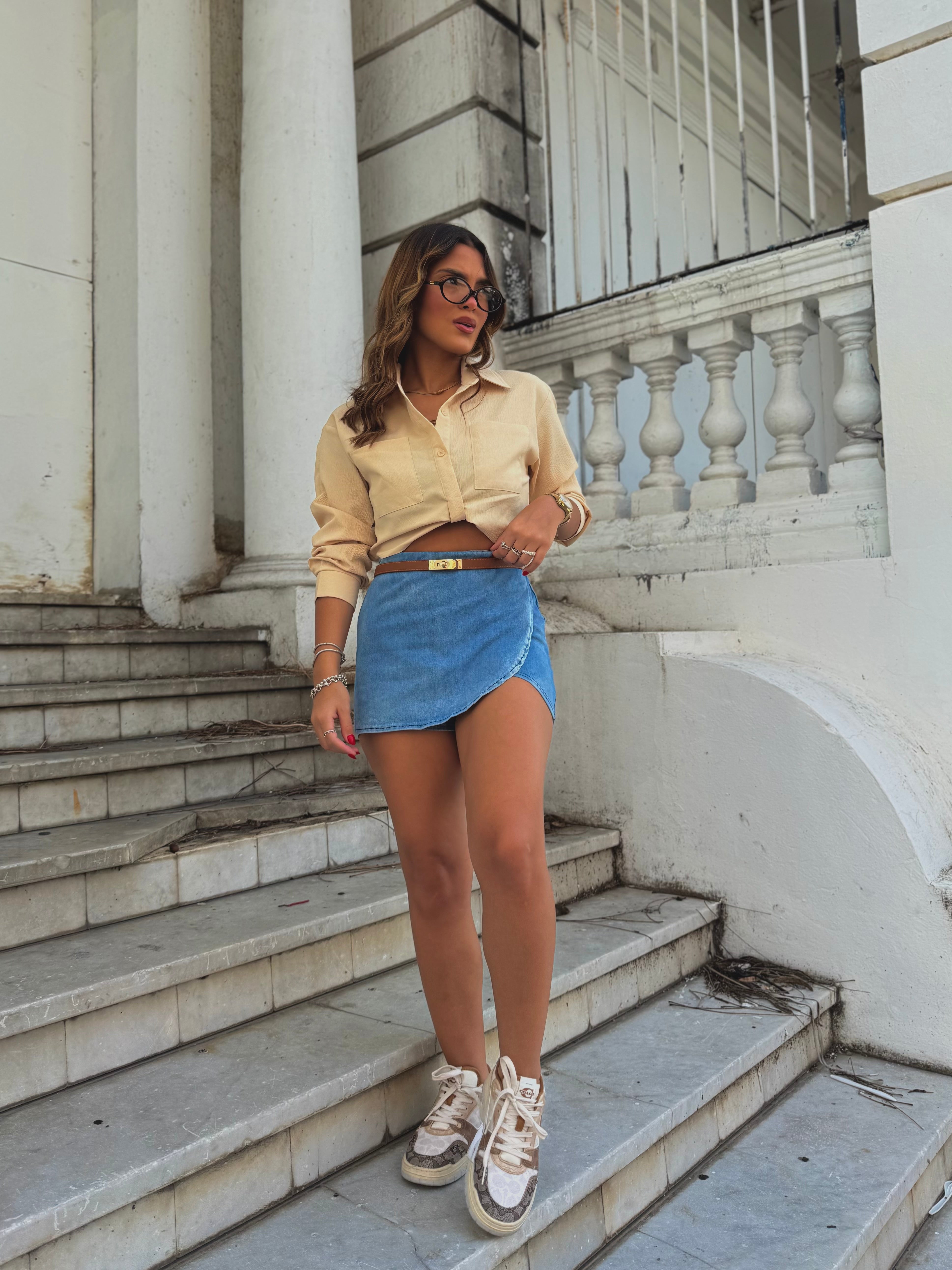 diannies casual denim skort