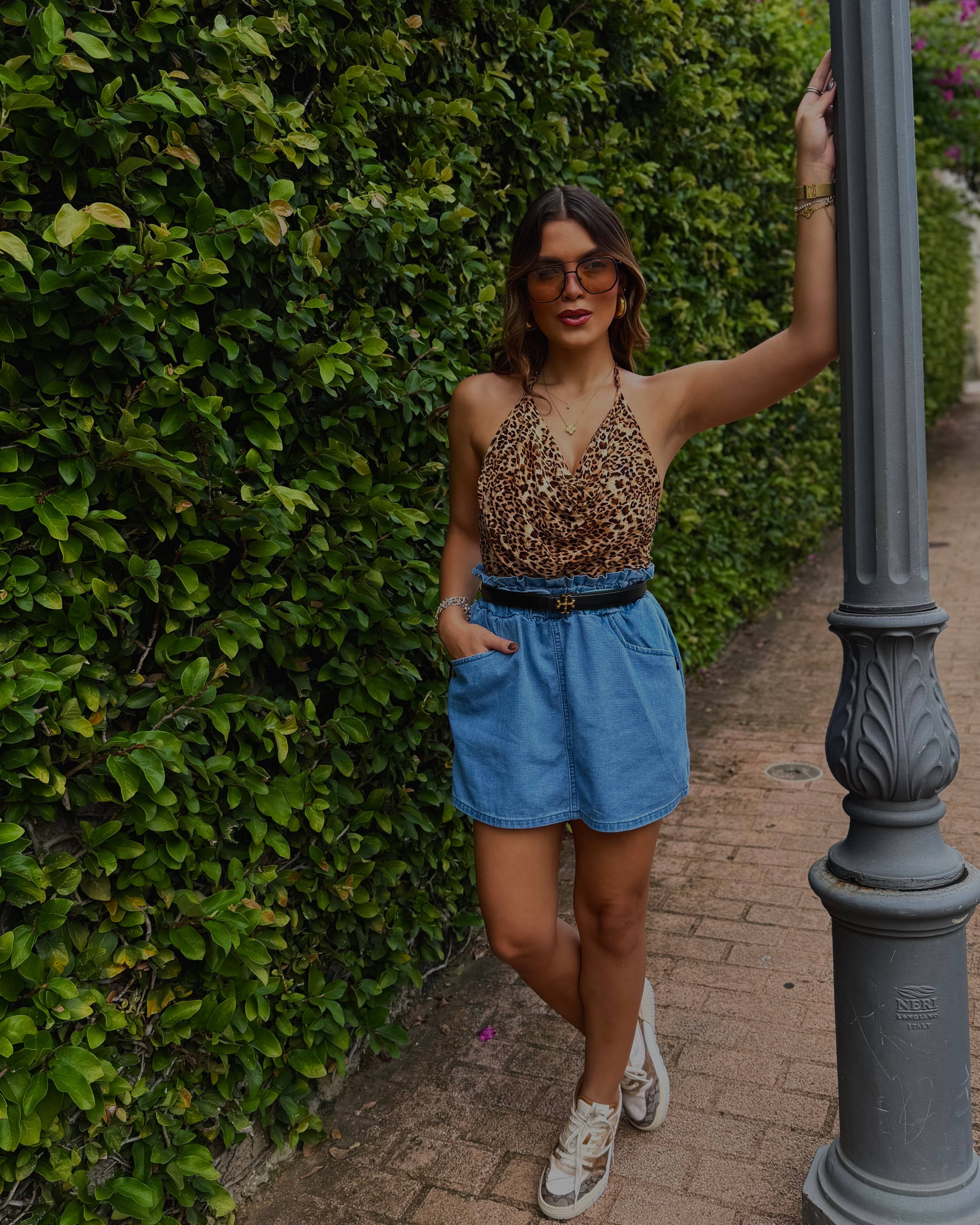 josephine denim skort