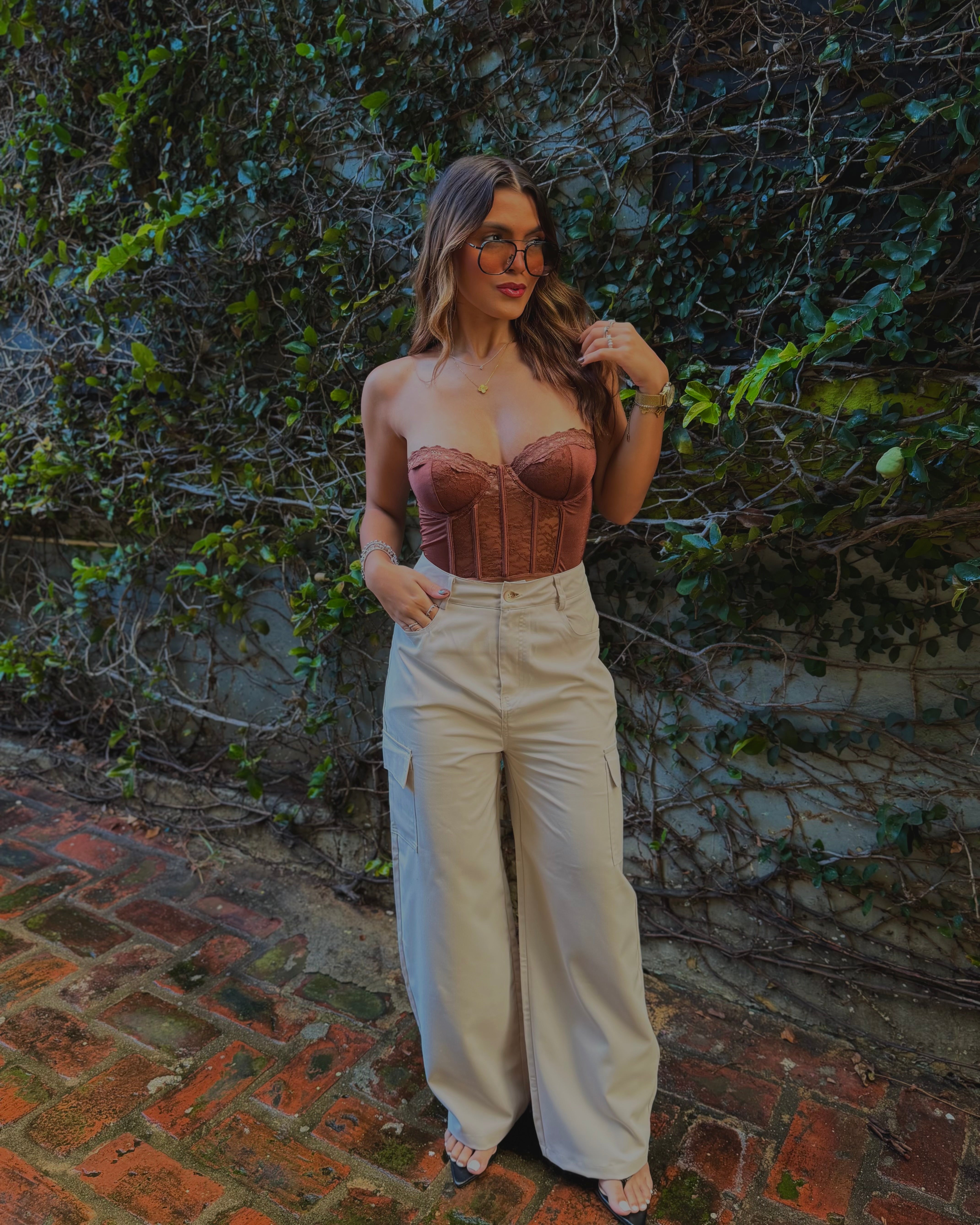 carolinne chocolate corset