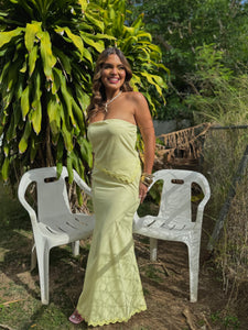 silvie lemon maxi skirt set