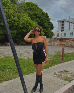 jovannaha strapless tubo dress