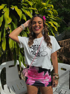 giulia flower mini skort