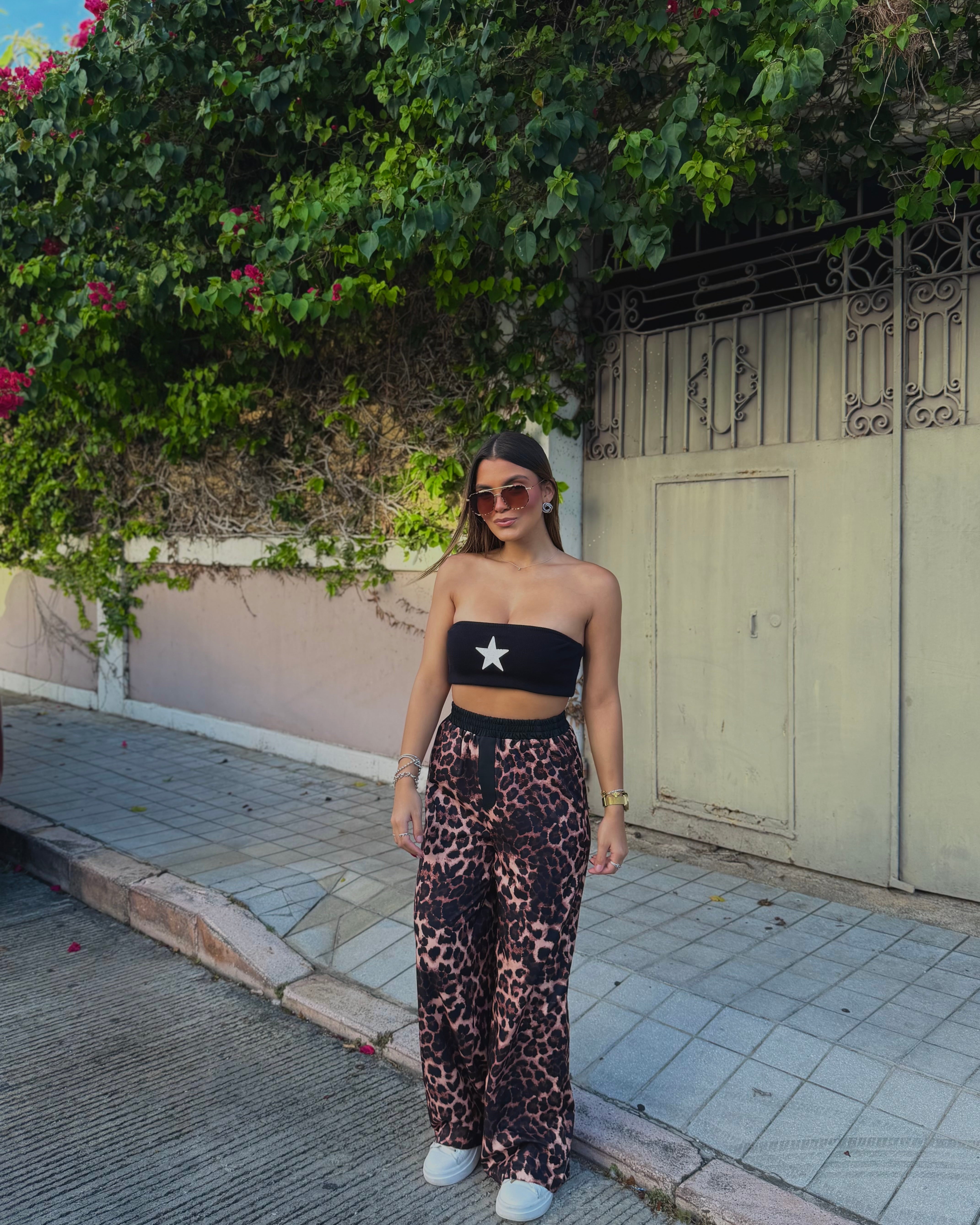 taissa leopard comfy pant