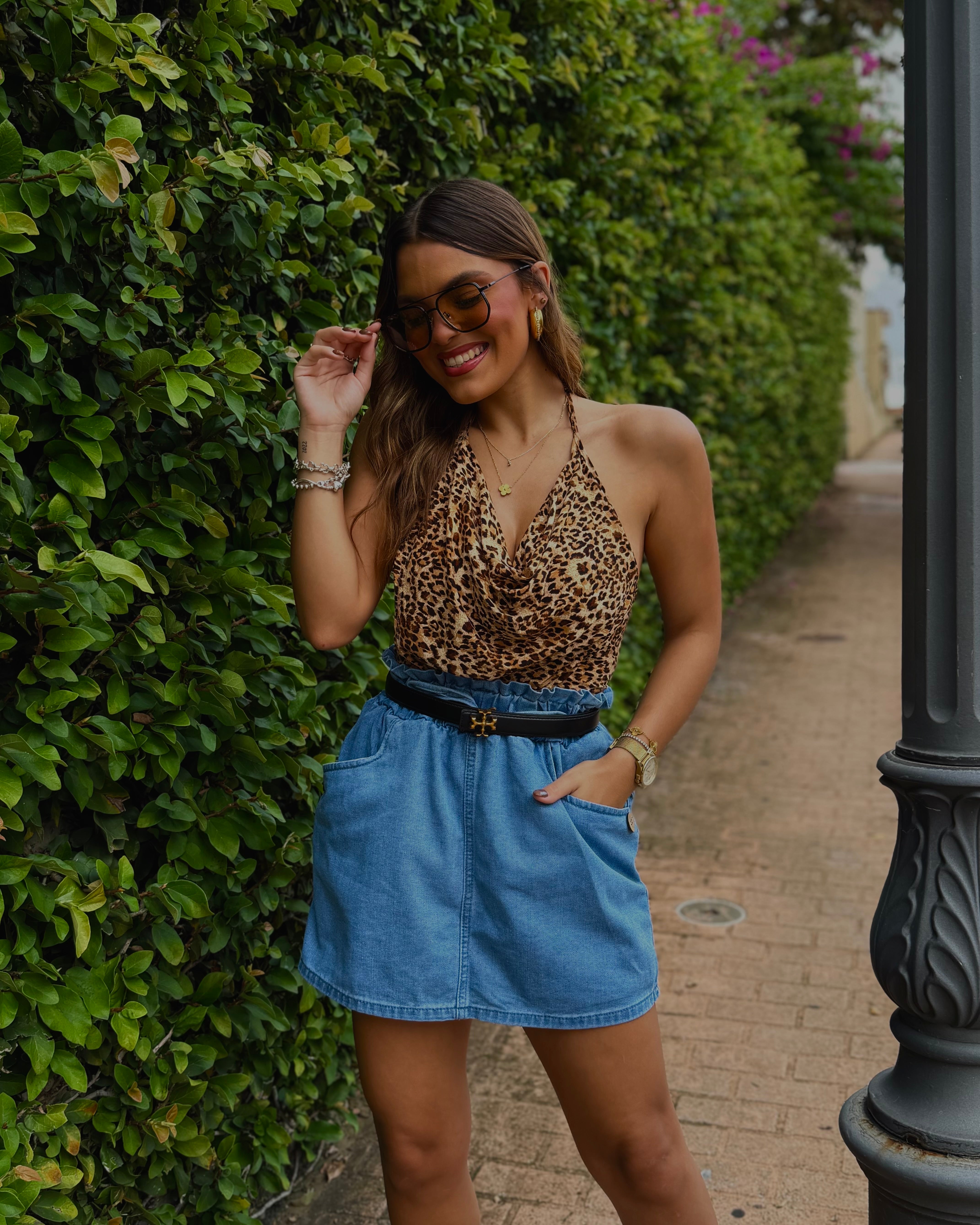 josephine denim skort