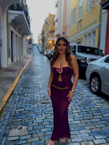 ivonne deep purple glow set
