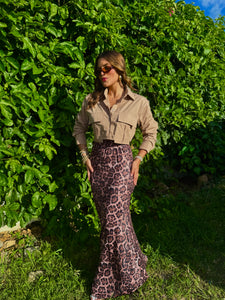 yareli cargo button down shirt