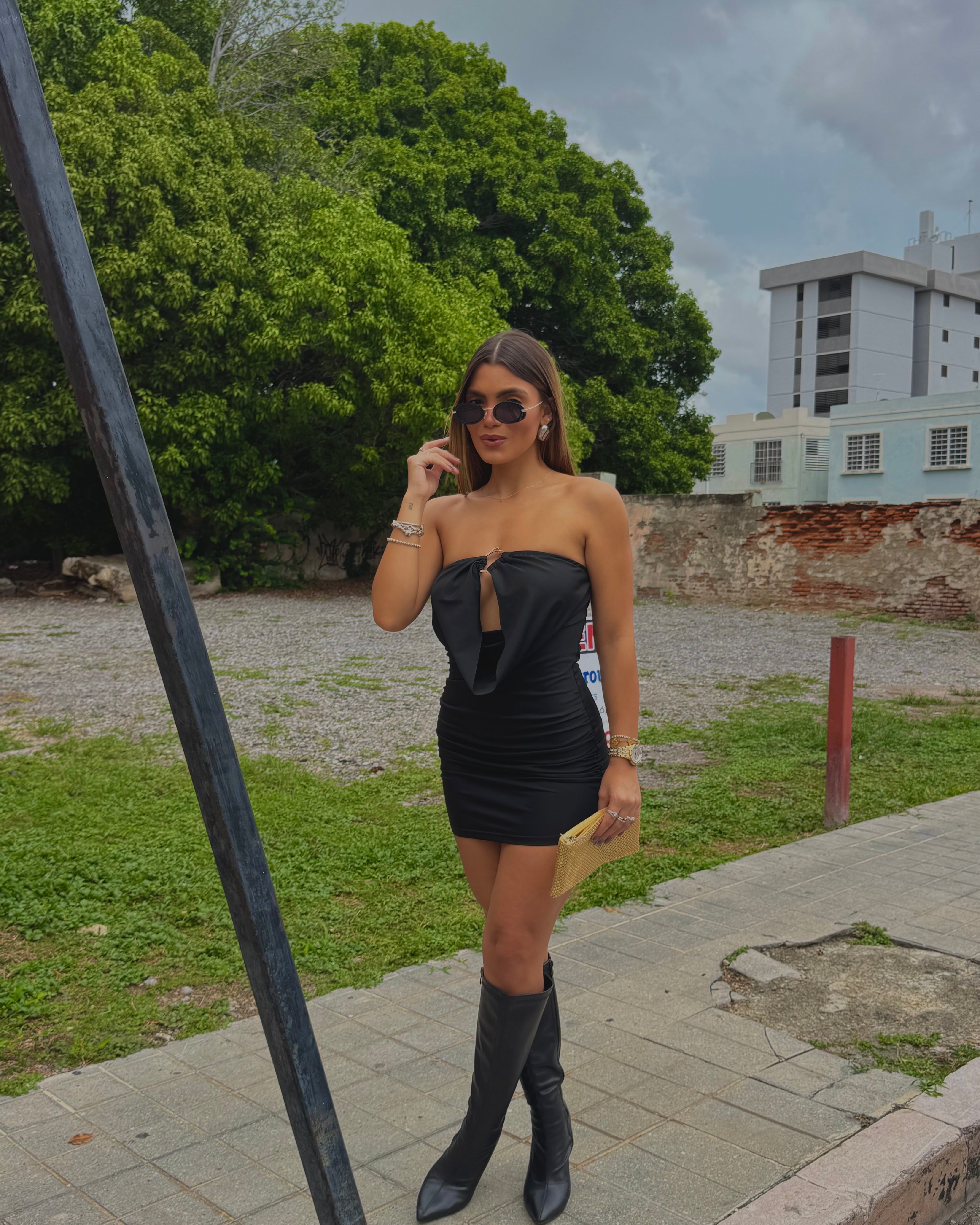 jovannaha strapless tubo dress