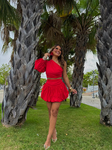 fiamma rouge skirt set