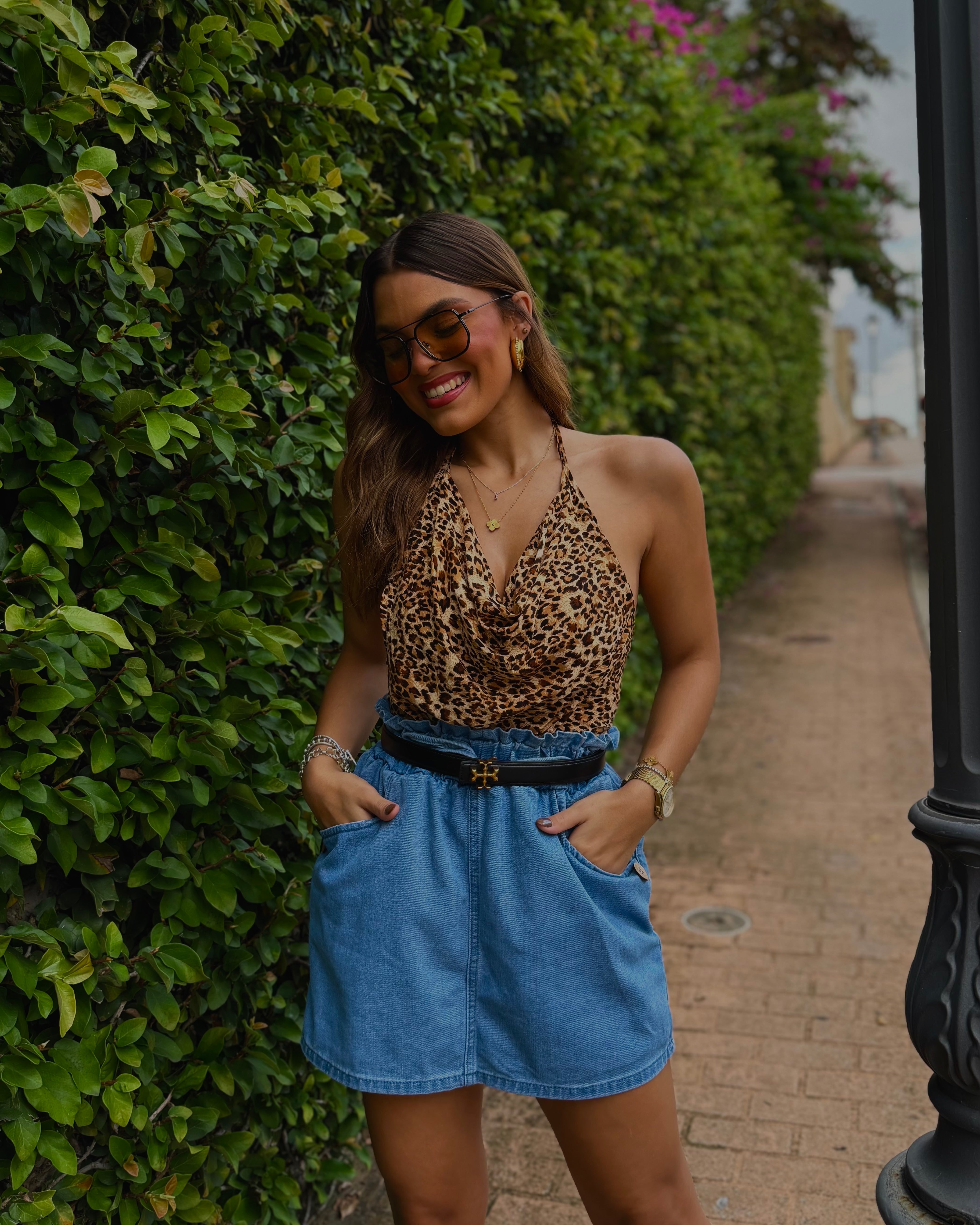 josephine denim skort