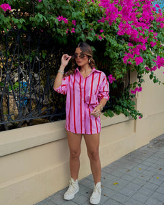 eimy funky button down shirt set