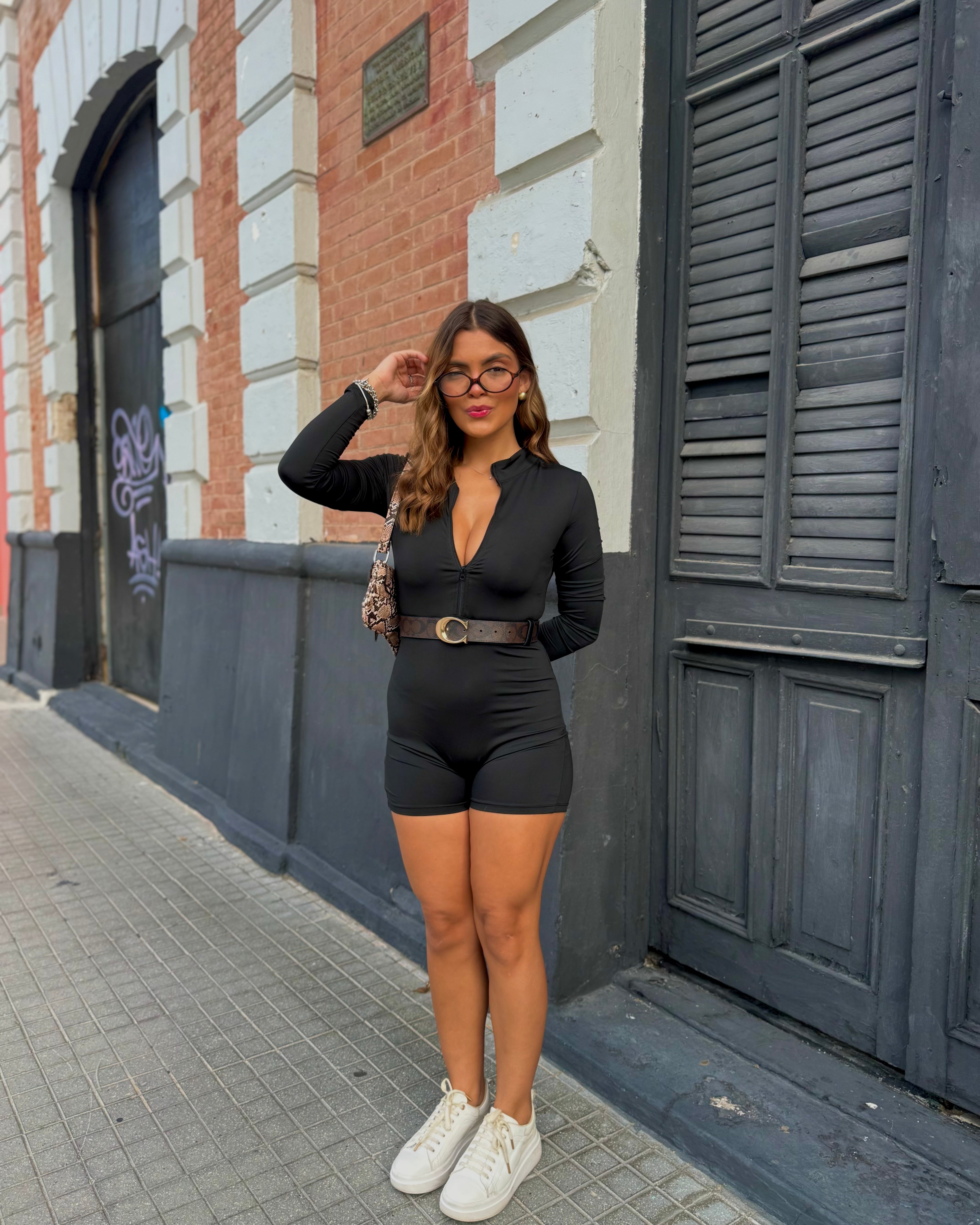 keynnah long sleeve active romper